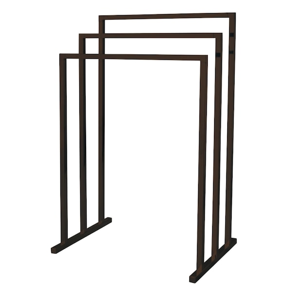 Kingston Brass SCC8285 Pedestal 3-Tier Steel Construction Towel Rack, Oil Rubbed Brnz SCC8285 - main